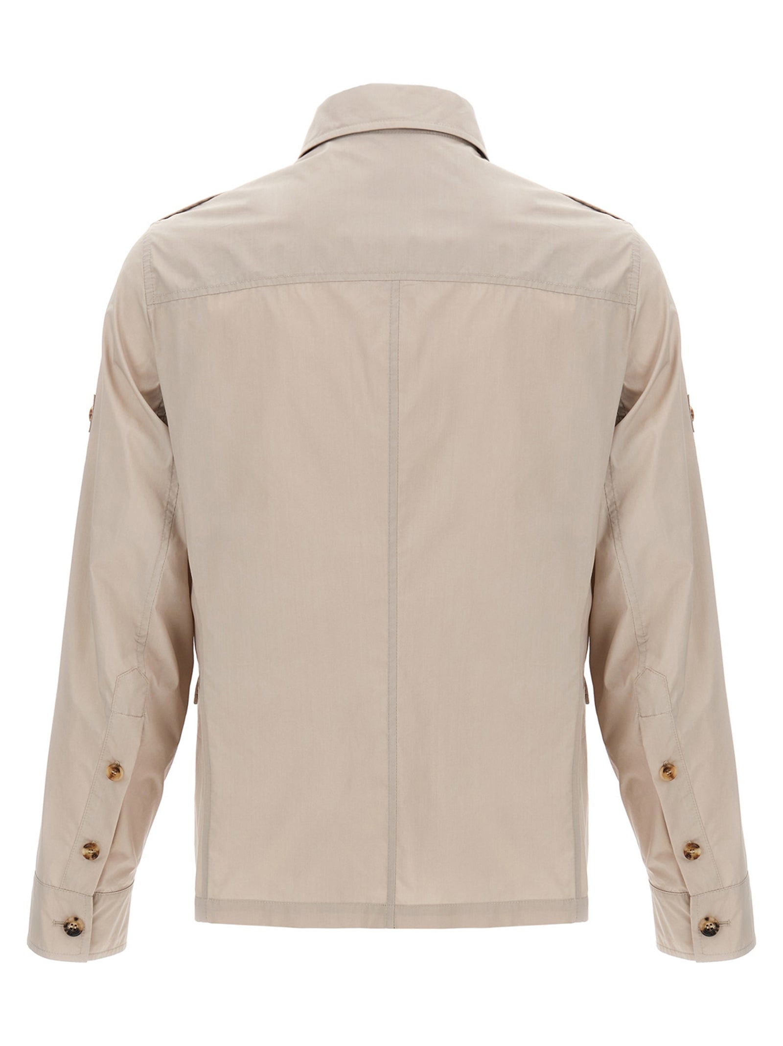 Brunello Cucinelli Beige Baumwolljacke in voller Länge