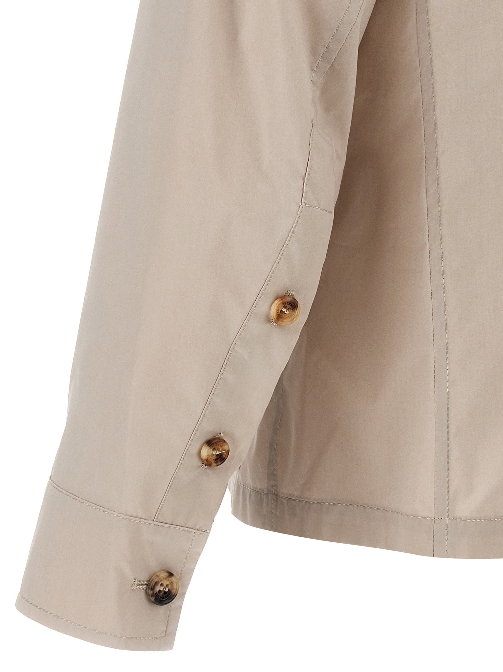 Brunello Cucinelli Beige Baumwolljacke in voller Länge