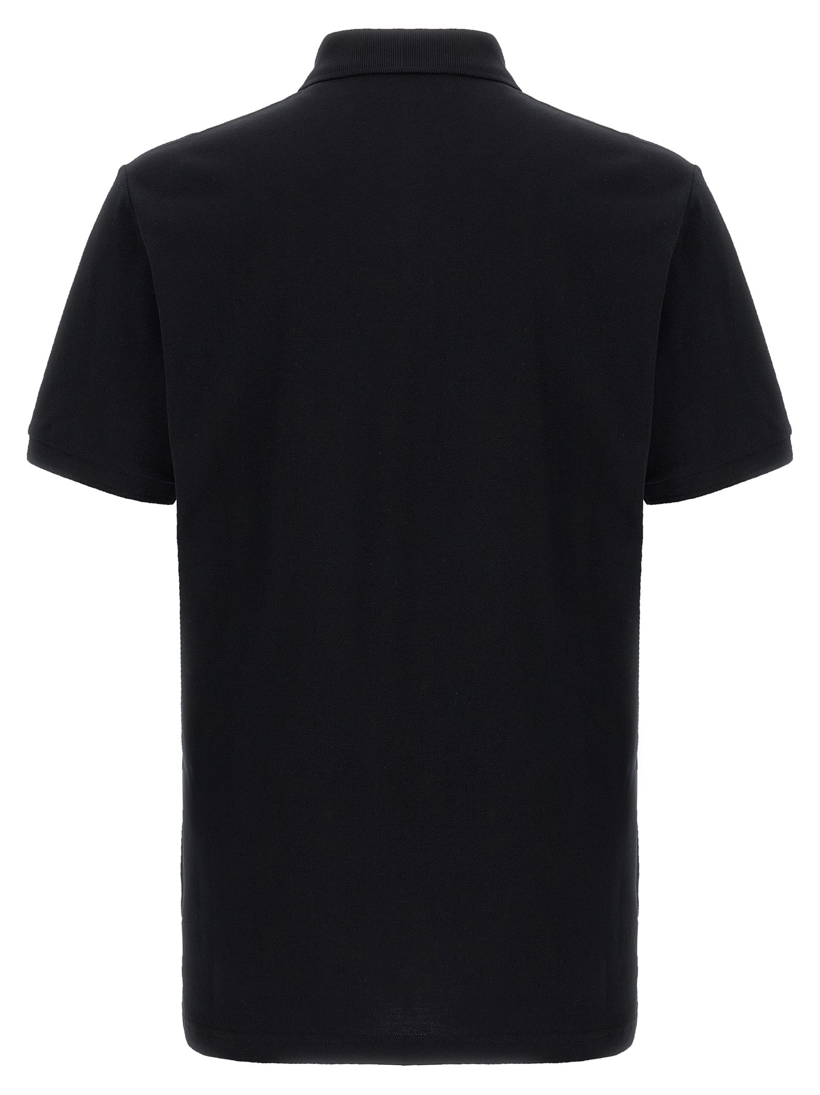Moschino Schwarzes Baumwoll-Poloshirt
