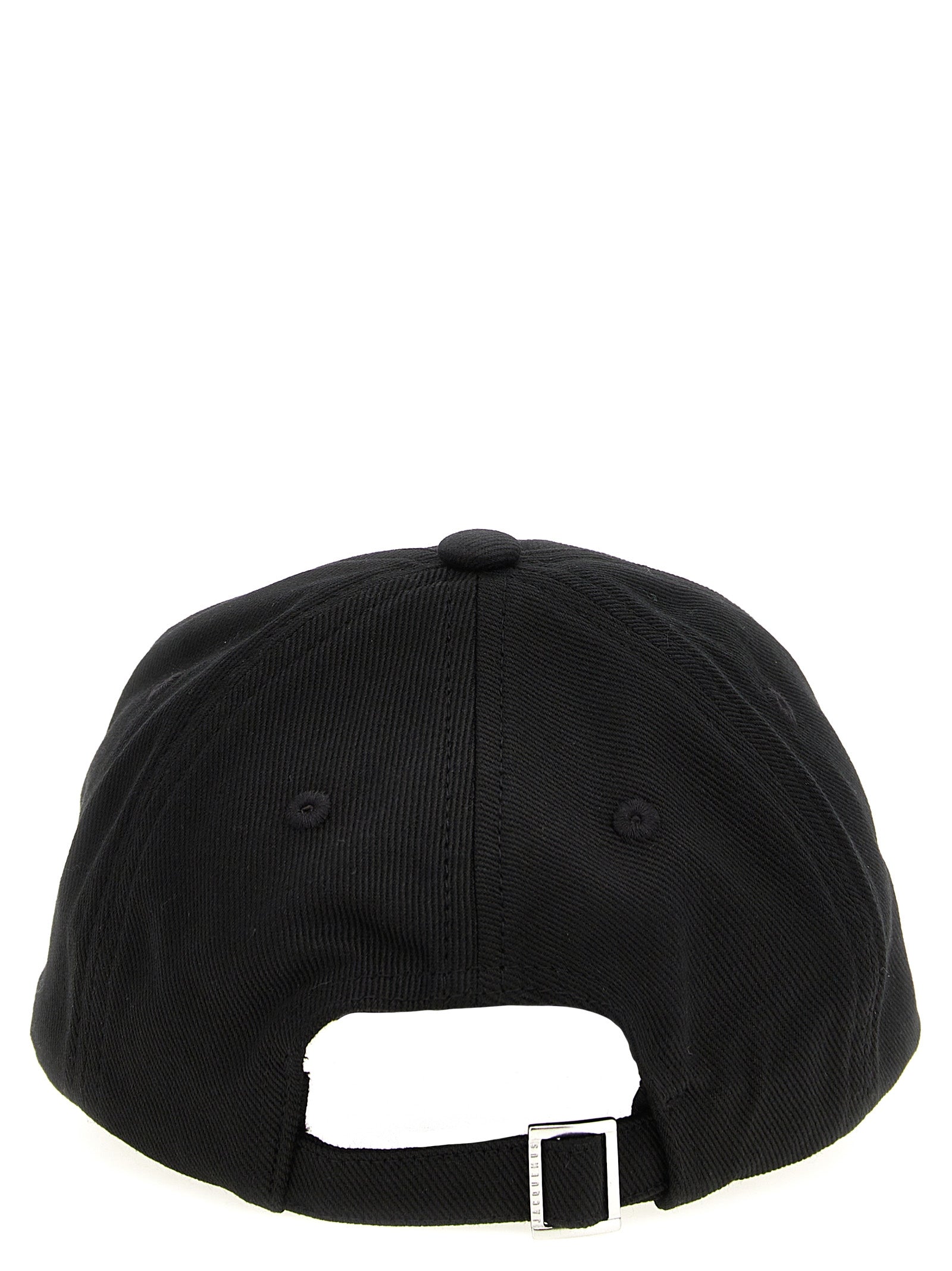 Jacquemus Schwarze Baumwollkappe (Baseball Cap)