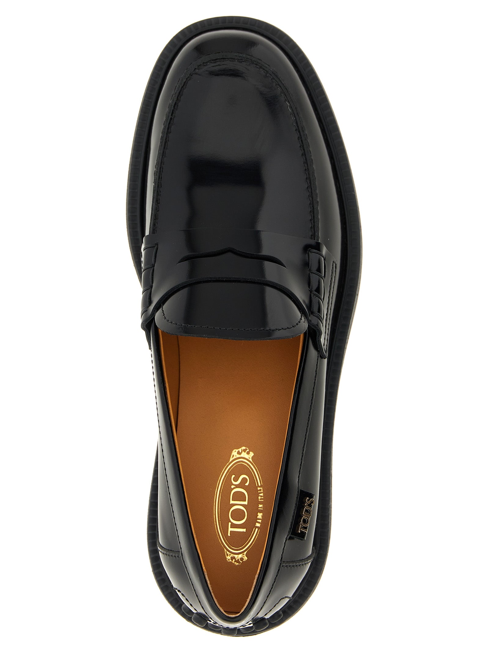 Tod's Schwarze Loafer aus Kalbsleder zum Hineinschlüpfen