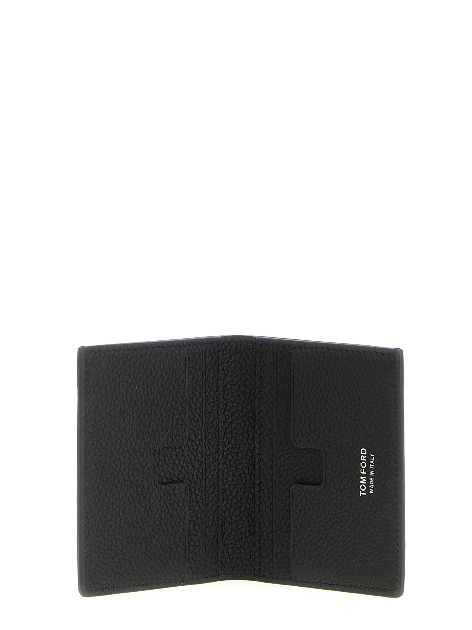 Tom Ford Schwarzer Kalbsleder-Kartenetui