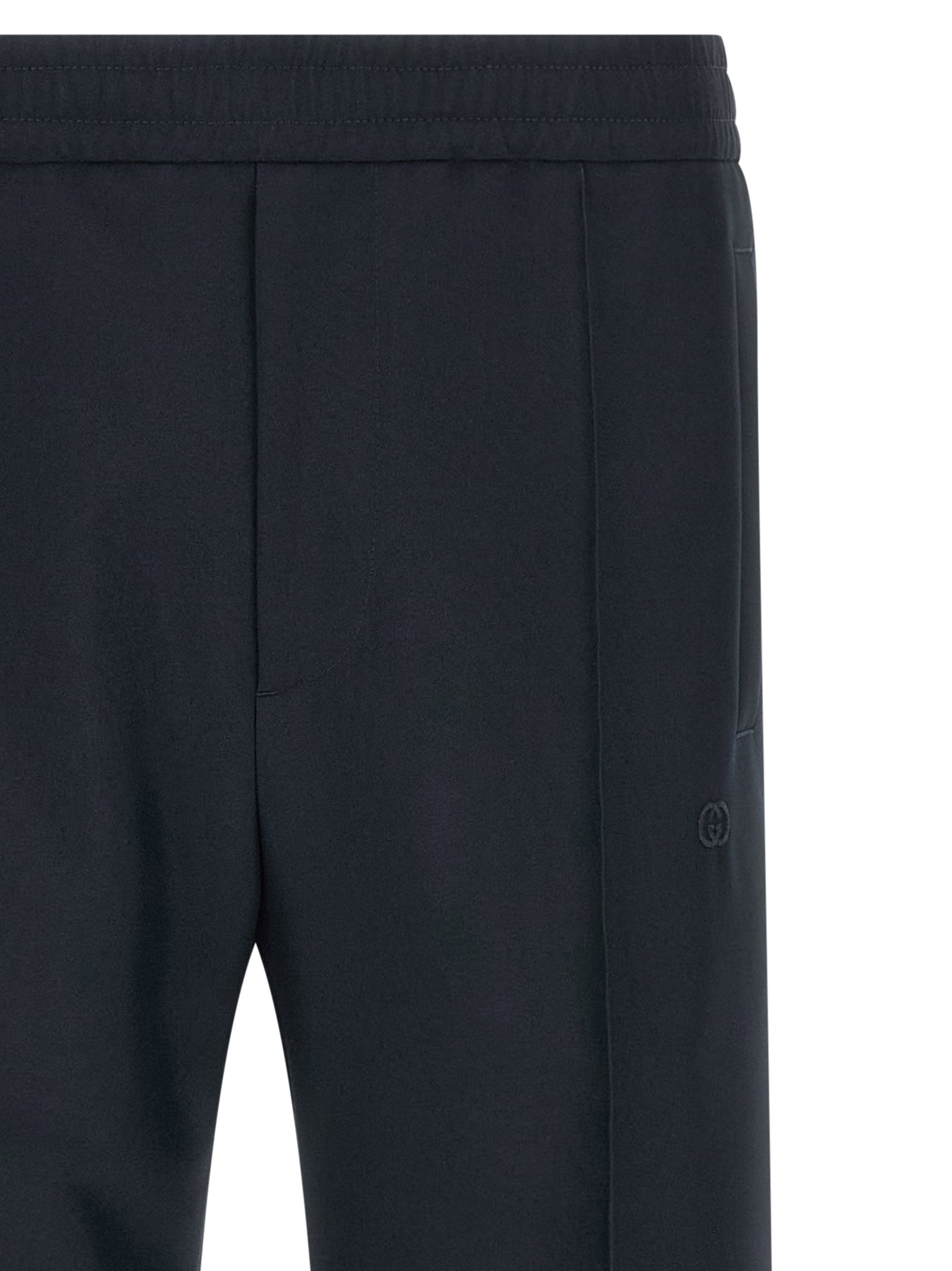 Gucci Blaue Freizeithose aus Polyester