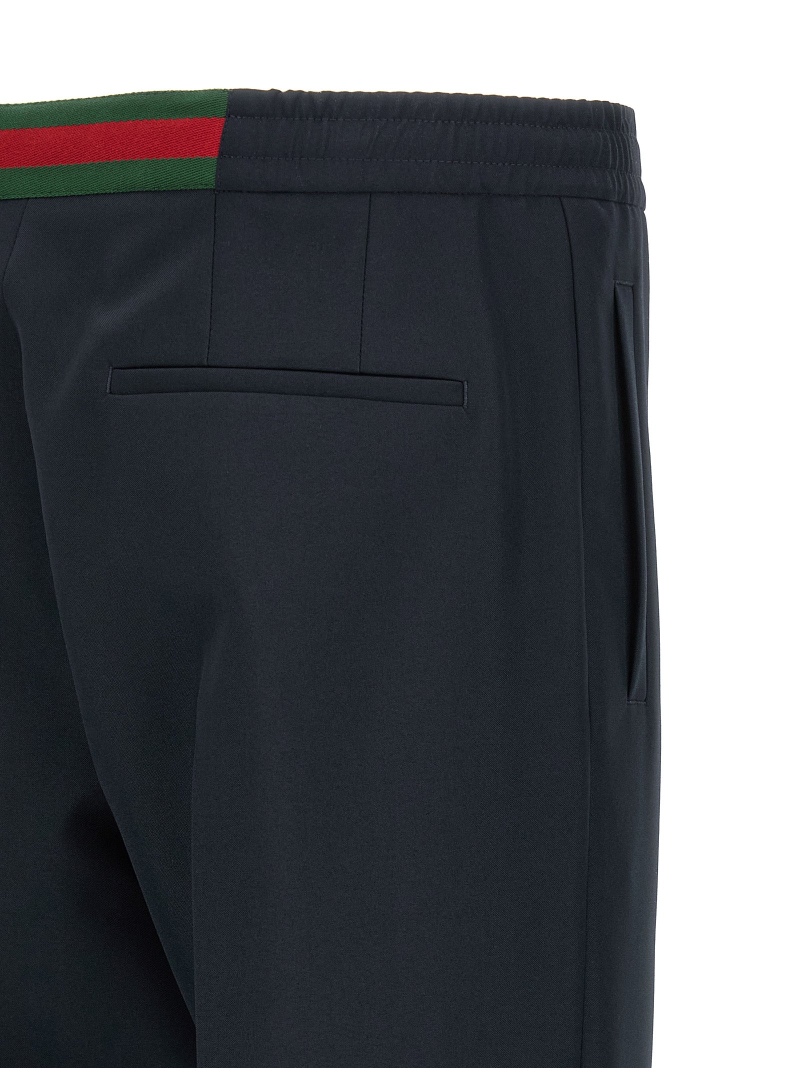 Gucci Blaue Freizeithose aus Polyester