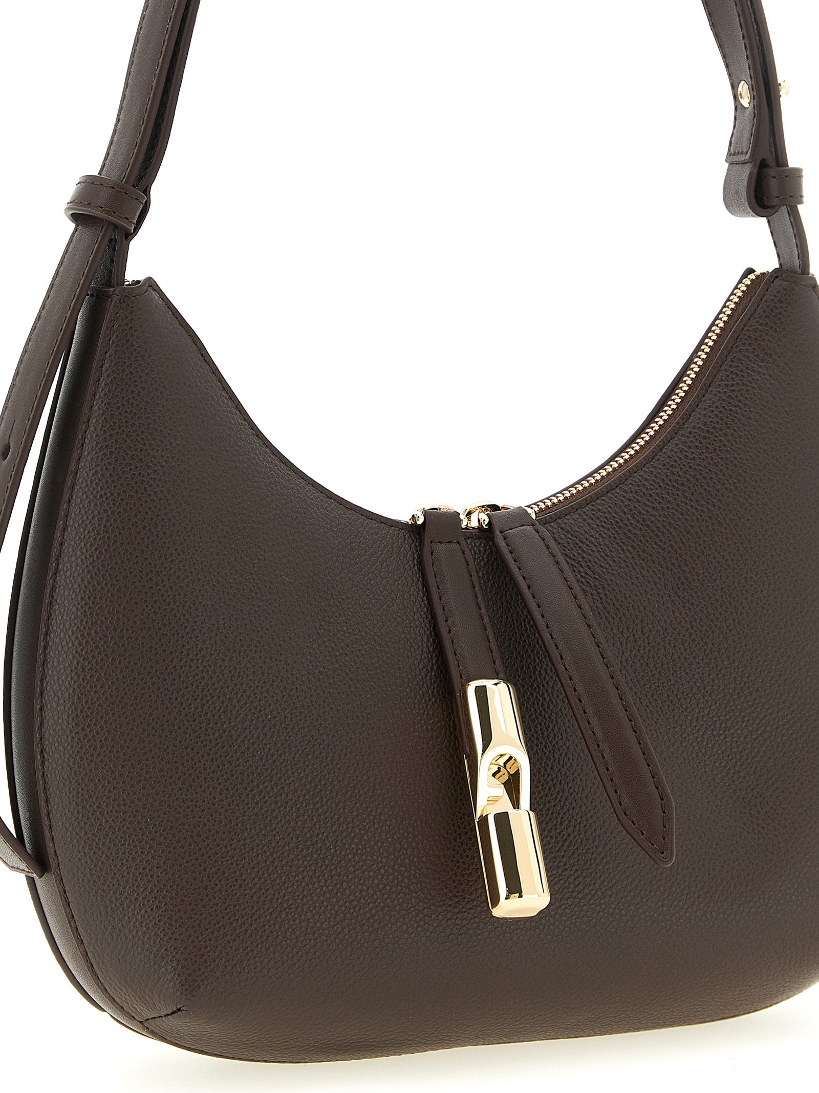 Furla Braunes Kalbsleder Damen Crossbody Tasche