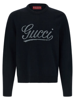 Gucci Blauer Wollcardigan