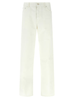 Gucci Weiße Baumwolljeans im geraden Schnitt
