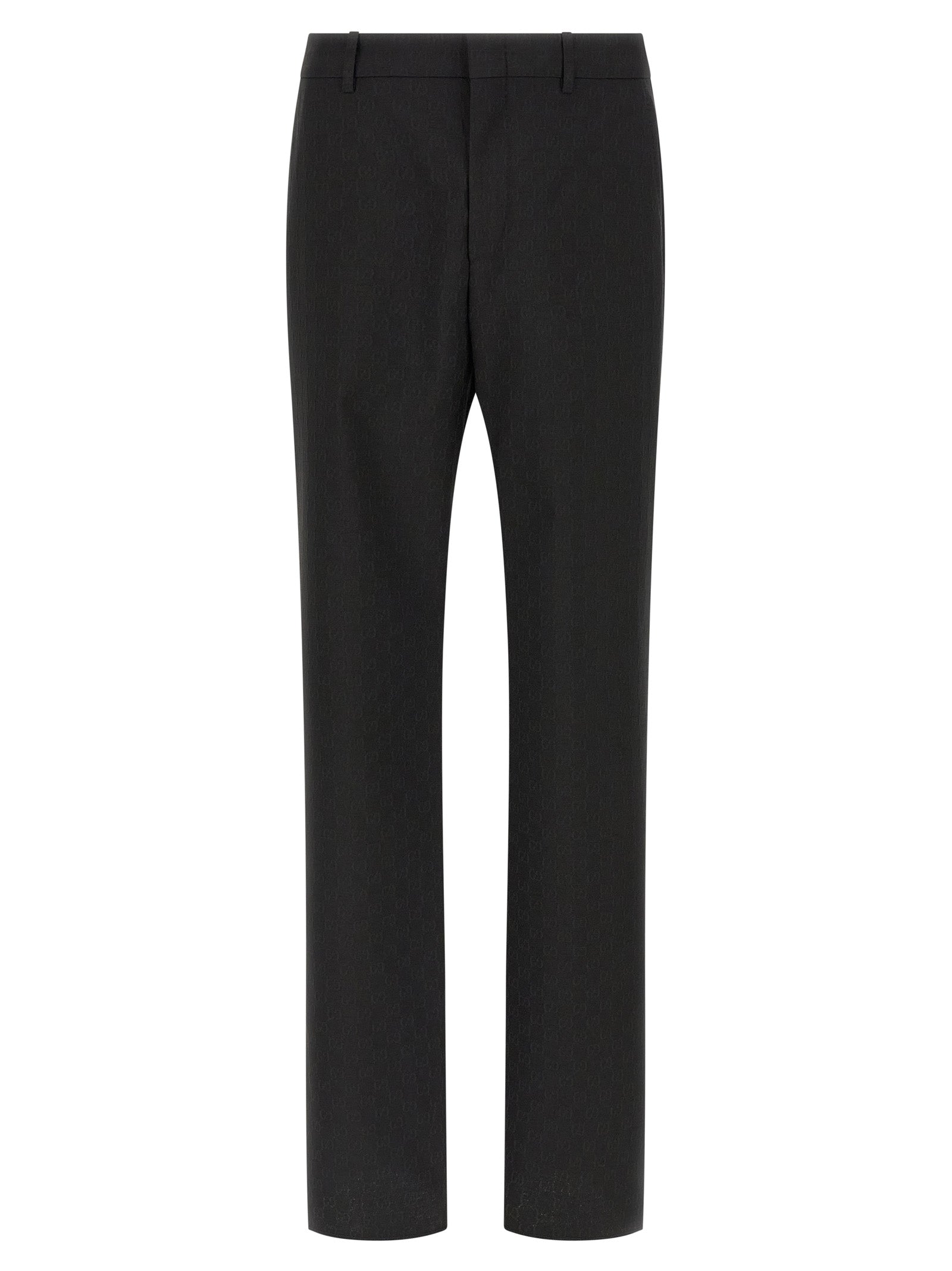 Gucci Schwarze Palazzo-Hose aus Polyester