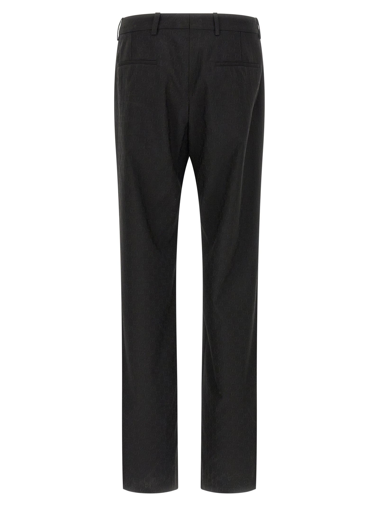 Gucci Schwarze Palazzo-Hose aus Polyester