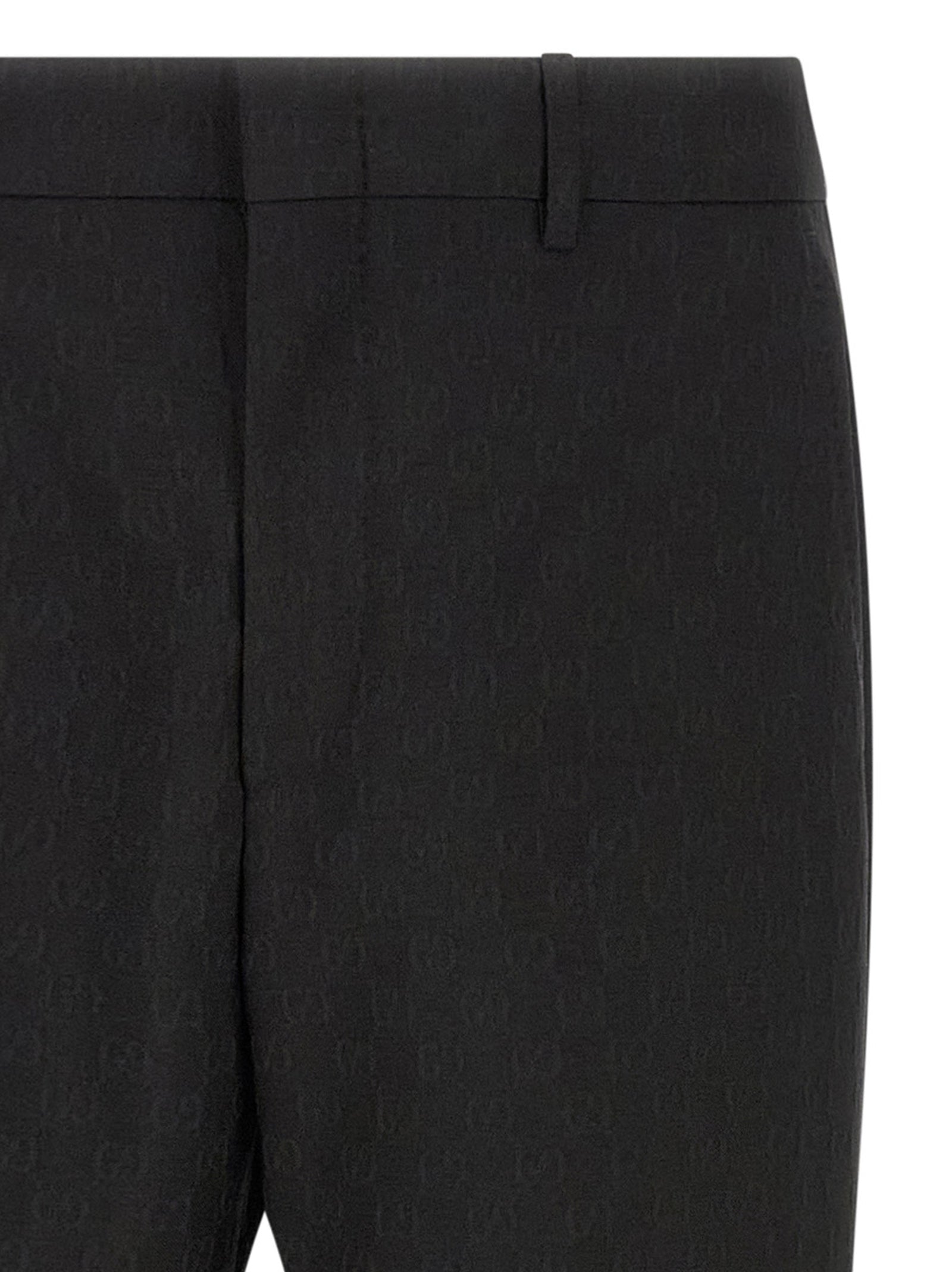 Gucci Schwarze Palazzo-Hose aus Polyester