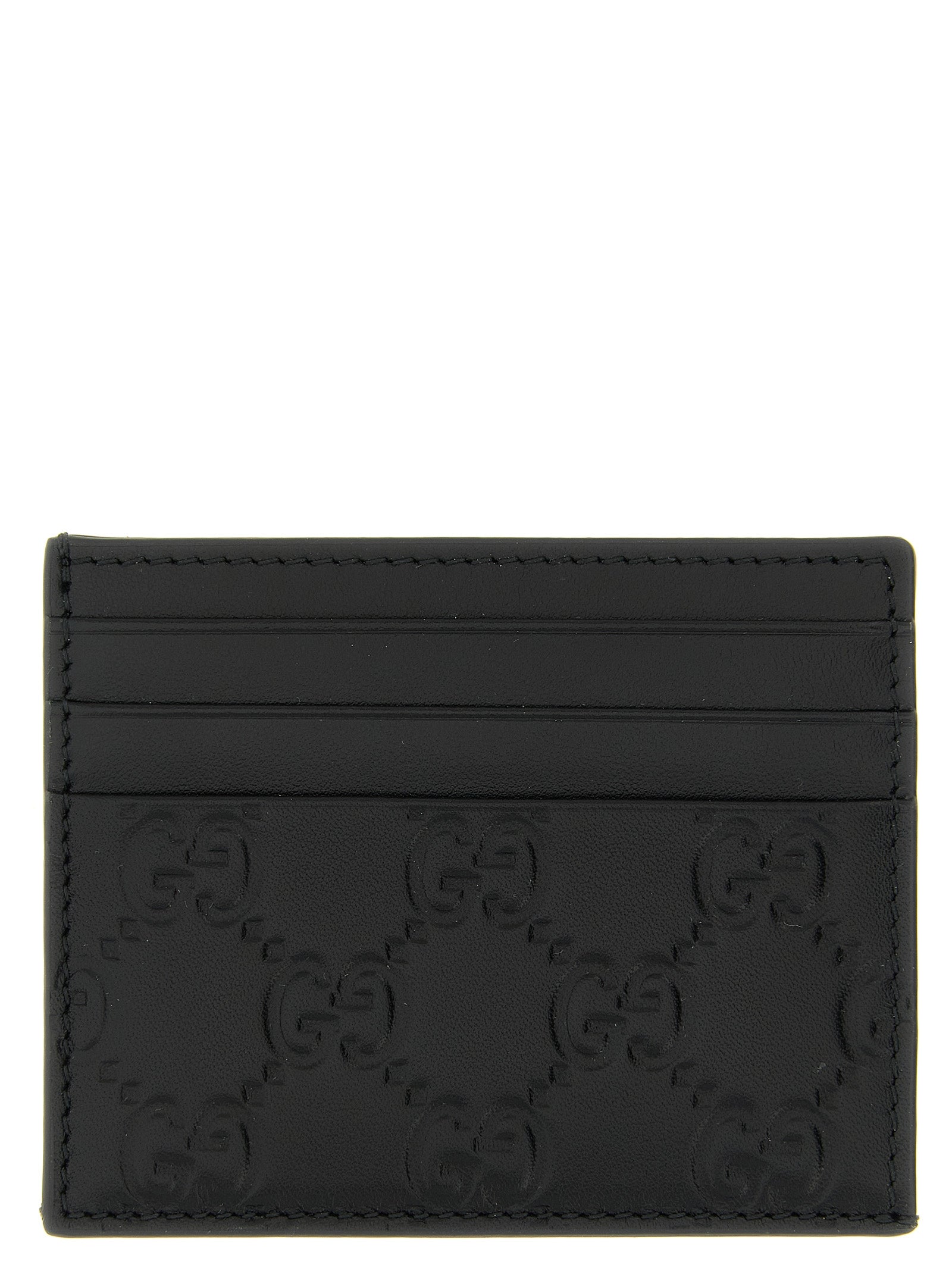 Gucci Schwarzer Kalbsleder-Kartenetui