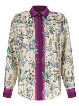 Gucci Mehrfarbige Seidenbluse