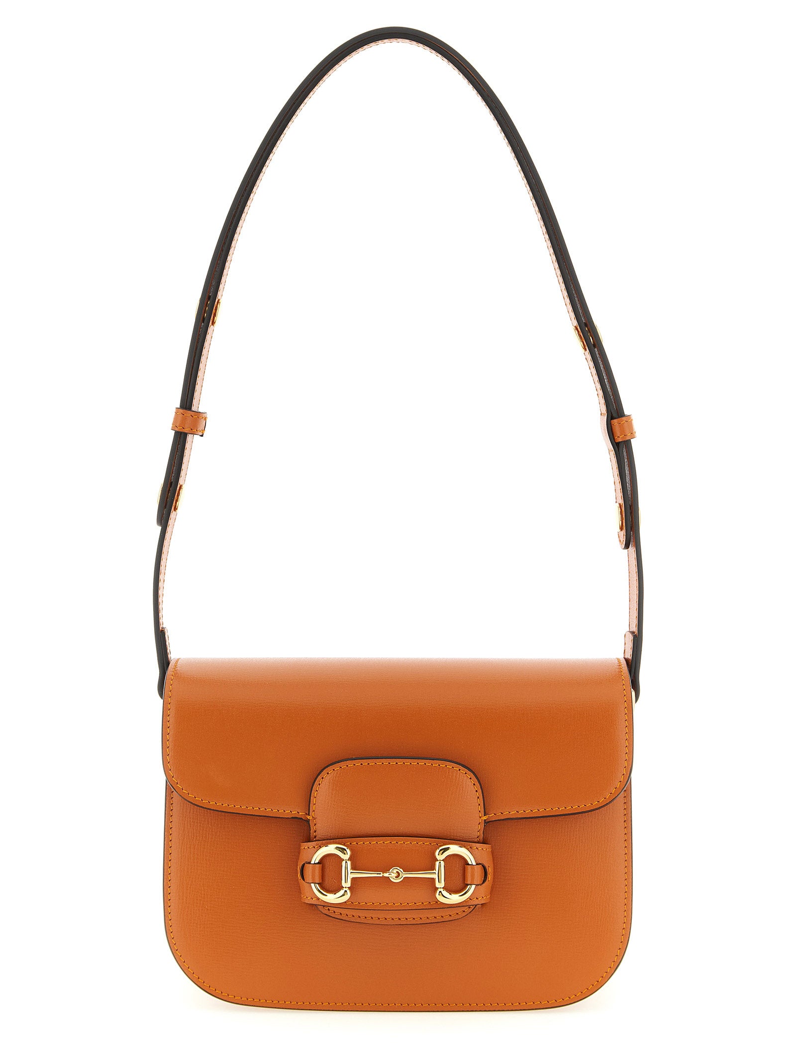 Gucci Orange Kalbsleder Schultertasche