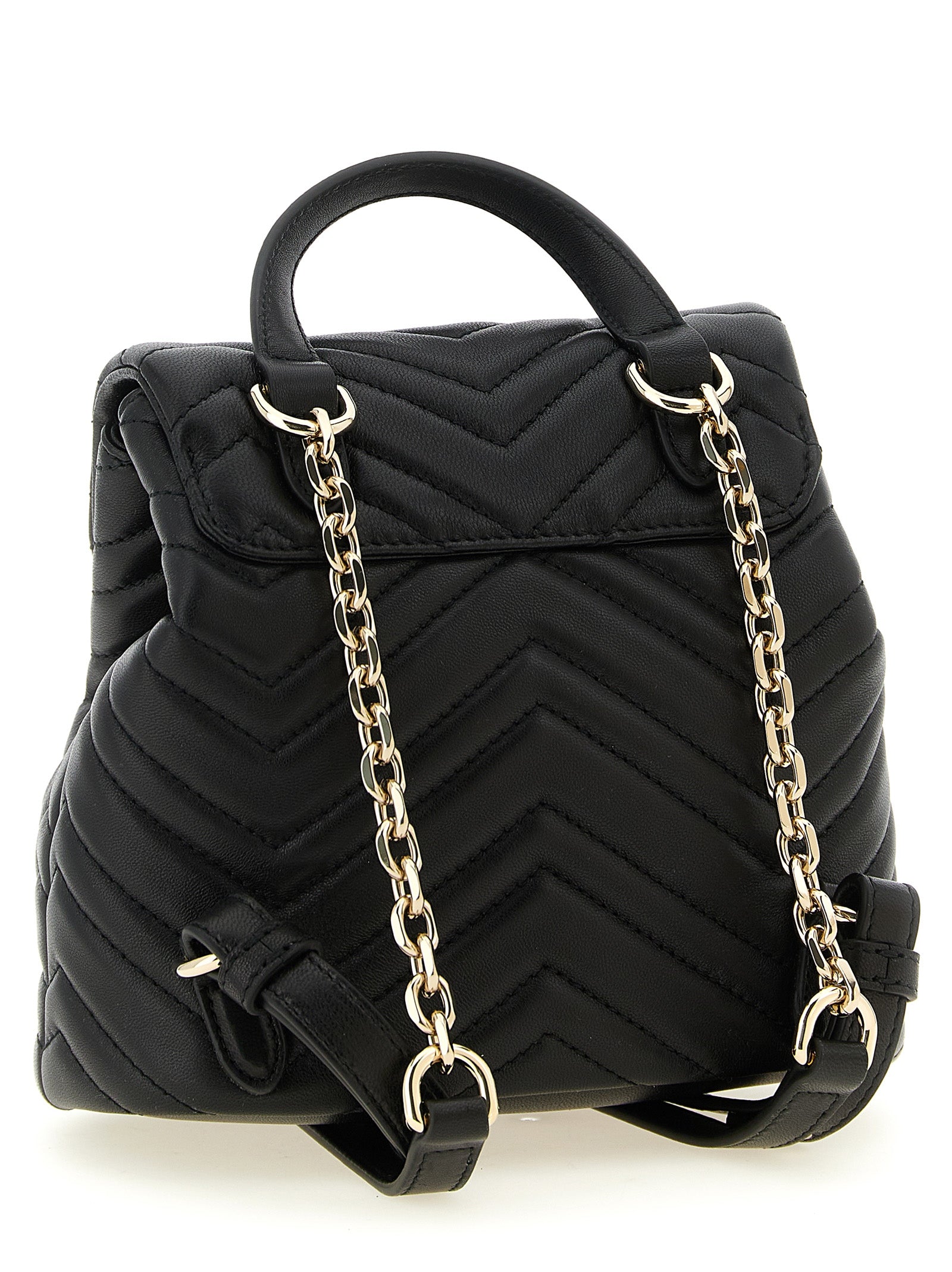 Gucci Schwarzer Rucksack aus Lammleder