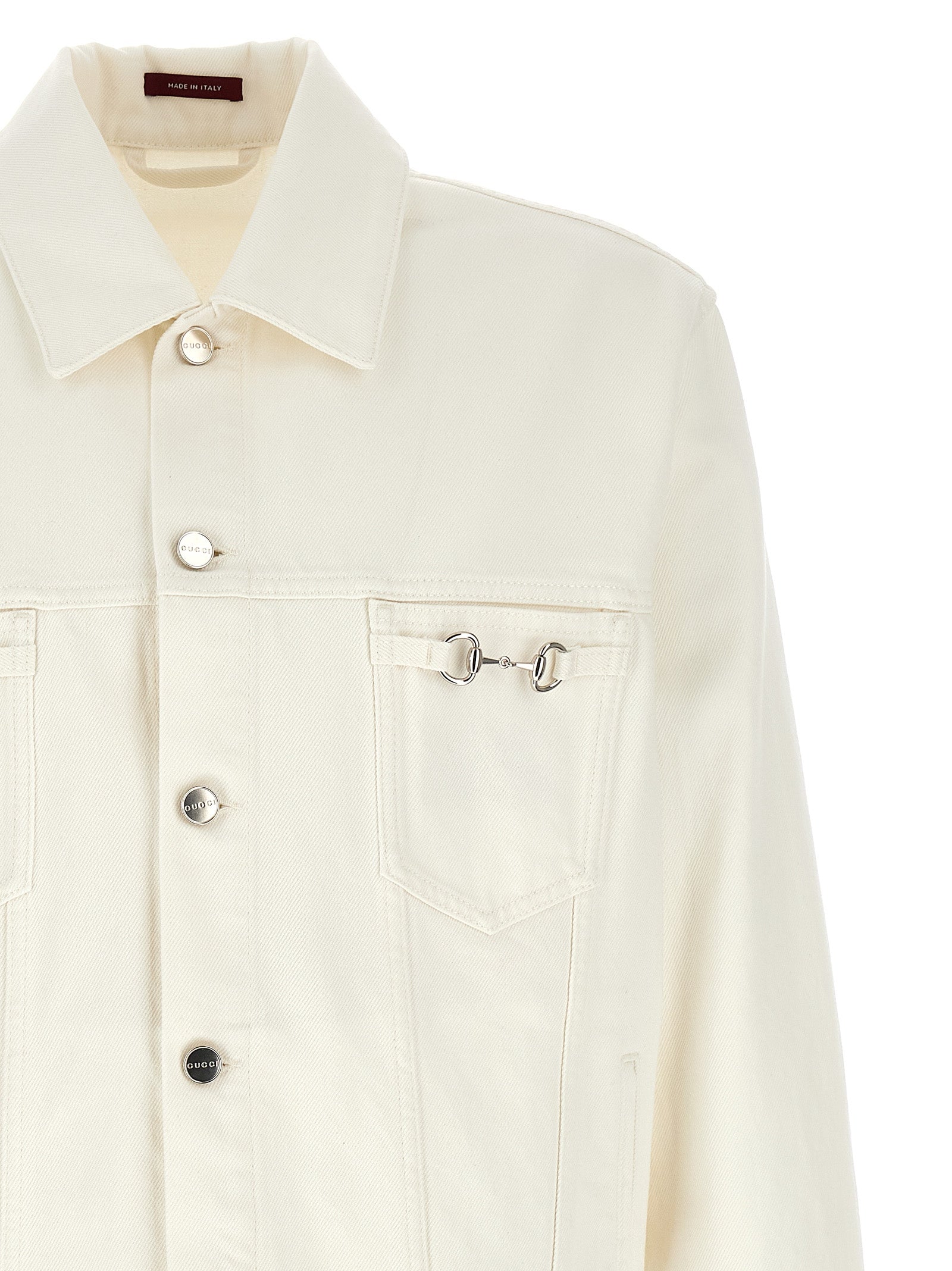 Gucci Weiße Jeansjacke aus Baumwolle