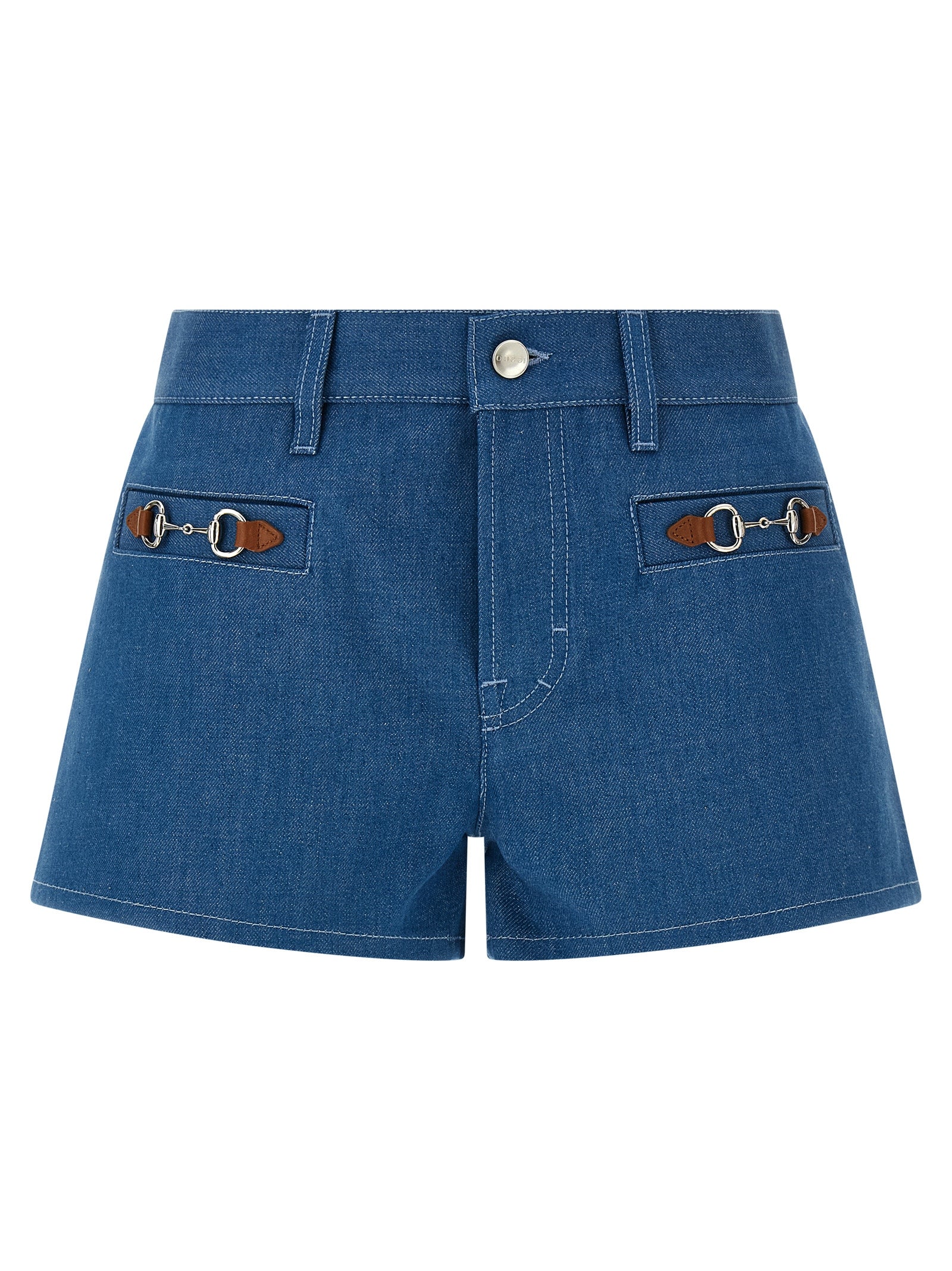 Gucci Blaue Baumwoll-Bermudashorts