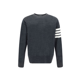 Thom Browne Grauer Oves Aries Wollpullover