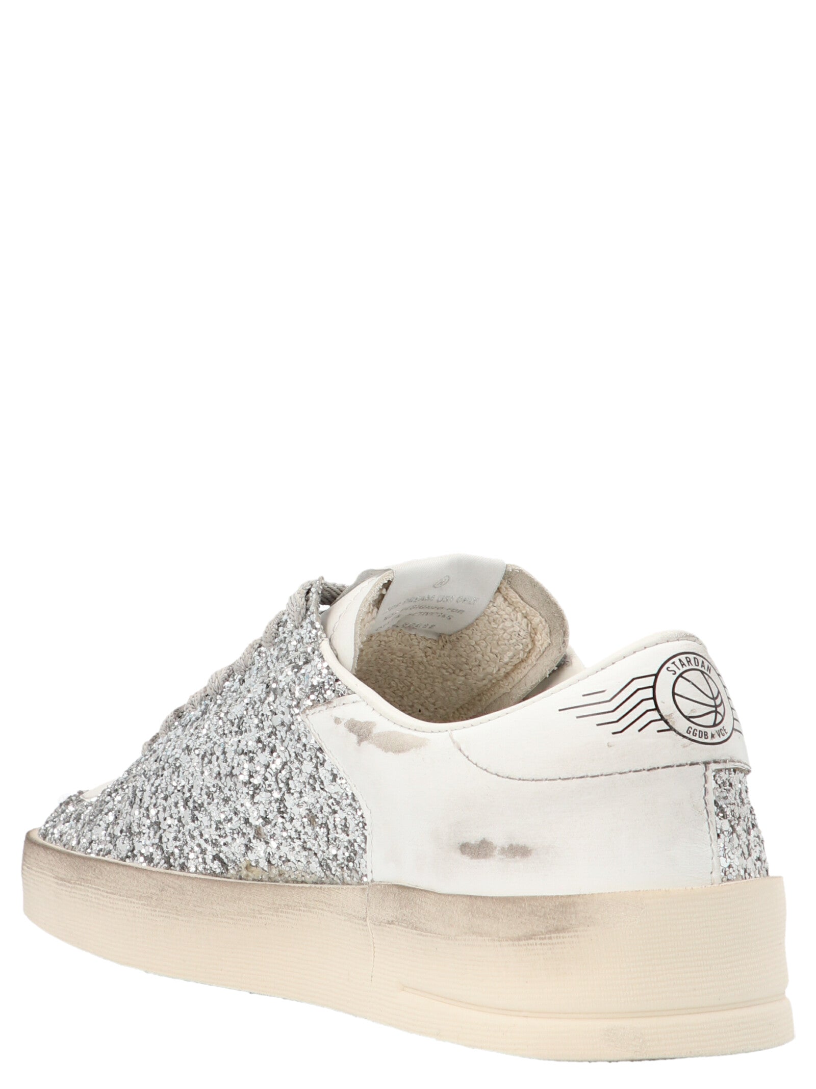 Golden Goose Silberne Polyester-Sneaker