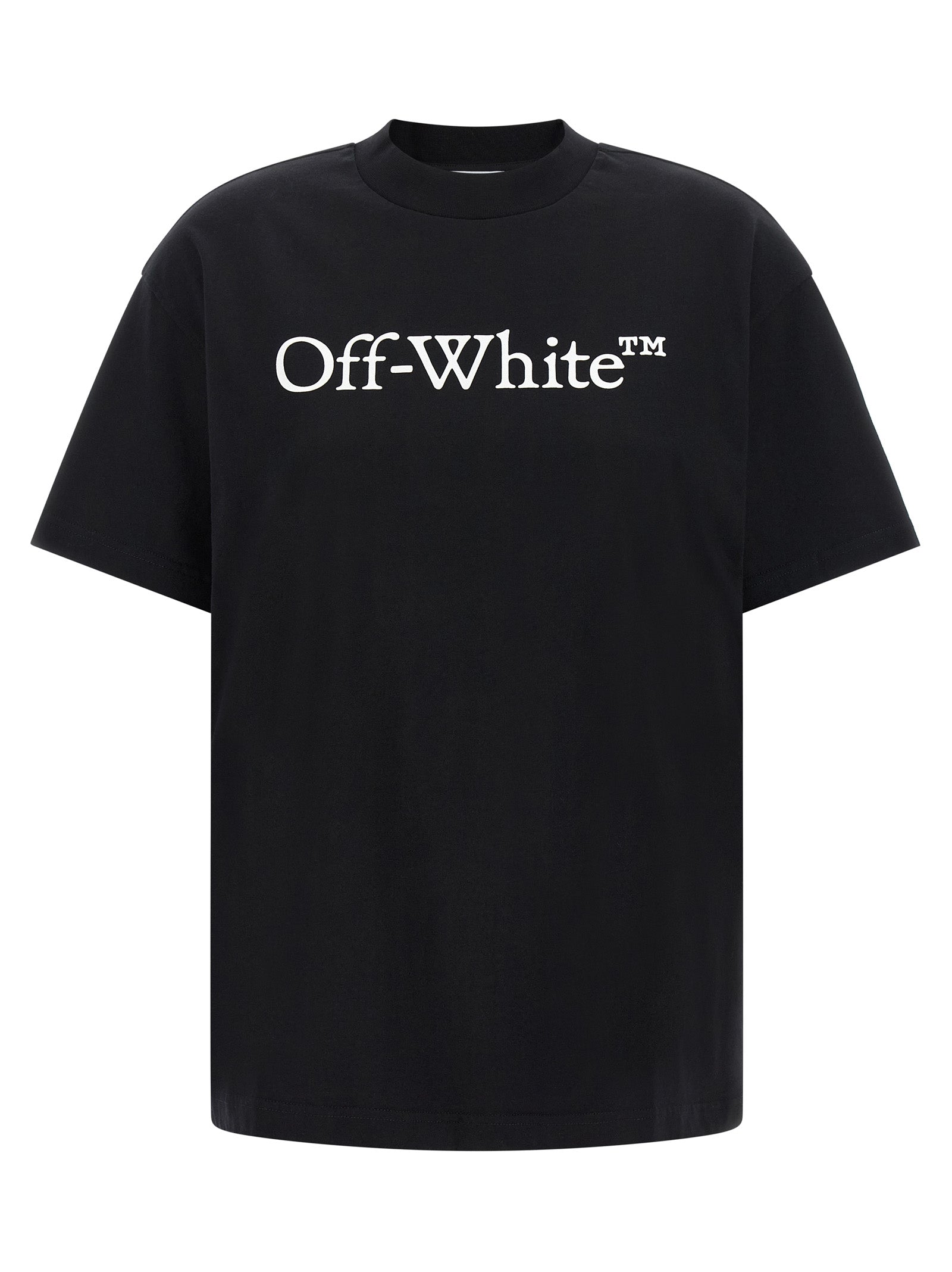 Off-White Schwarzes Baumwoll-T-Shirt