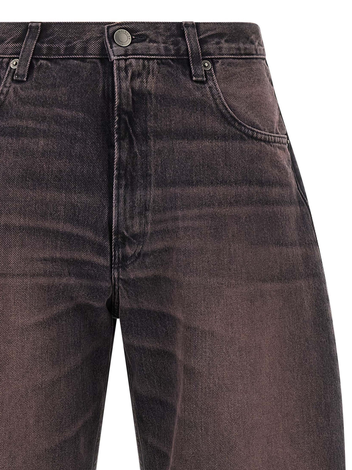 Haikure Mehrfarbige Baumwolljeans mit hoher Taille