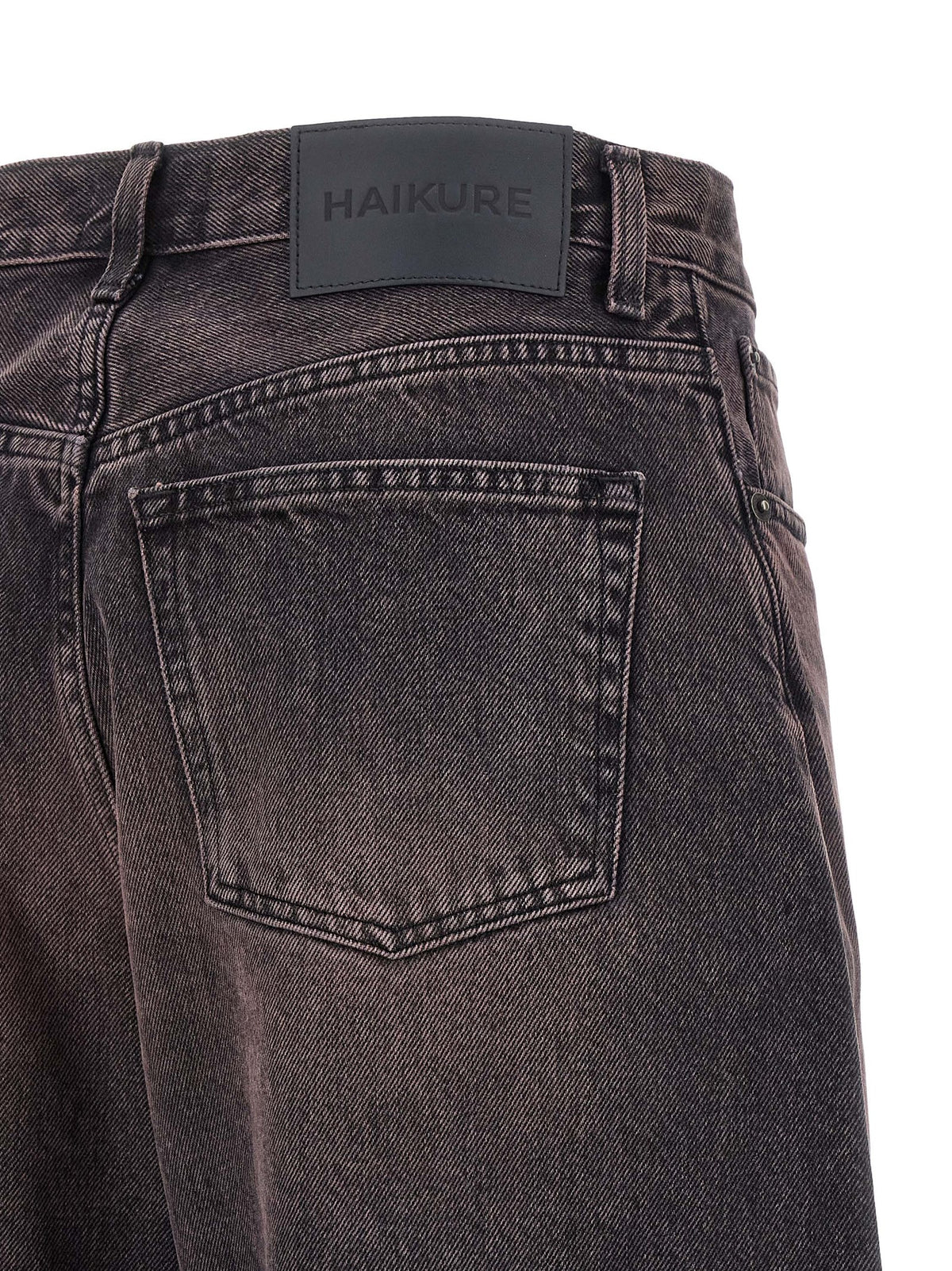 Haikure Mehrfarbige Baumwolljeans mit hoher Taille