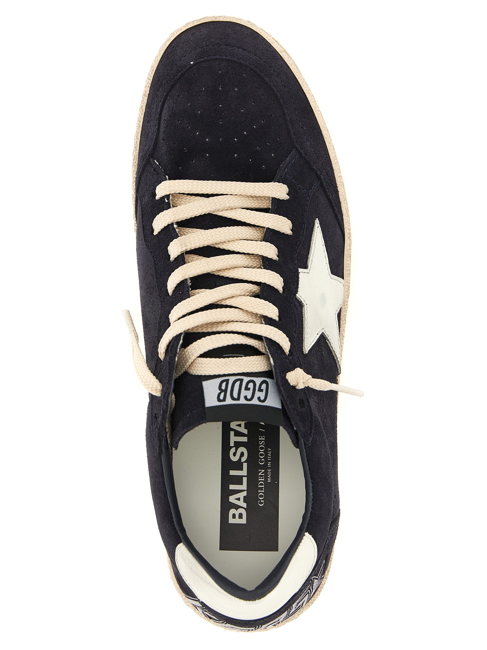 Golden Goose Blaue Sneaker aus Rindsleder