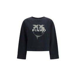PINKO Schwarzer Baumwoll-Sweatshirt