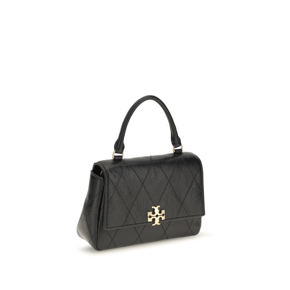 Tory Burch Schwarzes Kalbsleder Bos Taurus Portemonnaie
