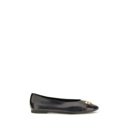 Tory Burch Schwarze Ballerinas aus Kalbsleder Bos Taurus