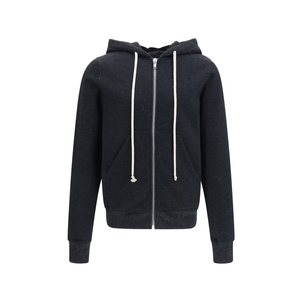 Rick Owens Schwarzer Baumwoll-Sweatshirt