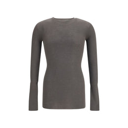 Rick Owens Grauer Oves Aries Wollpullover