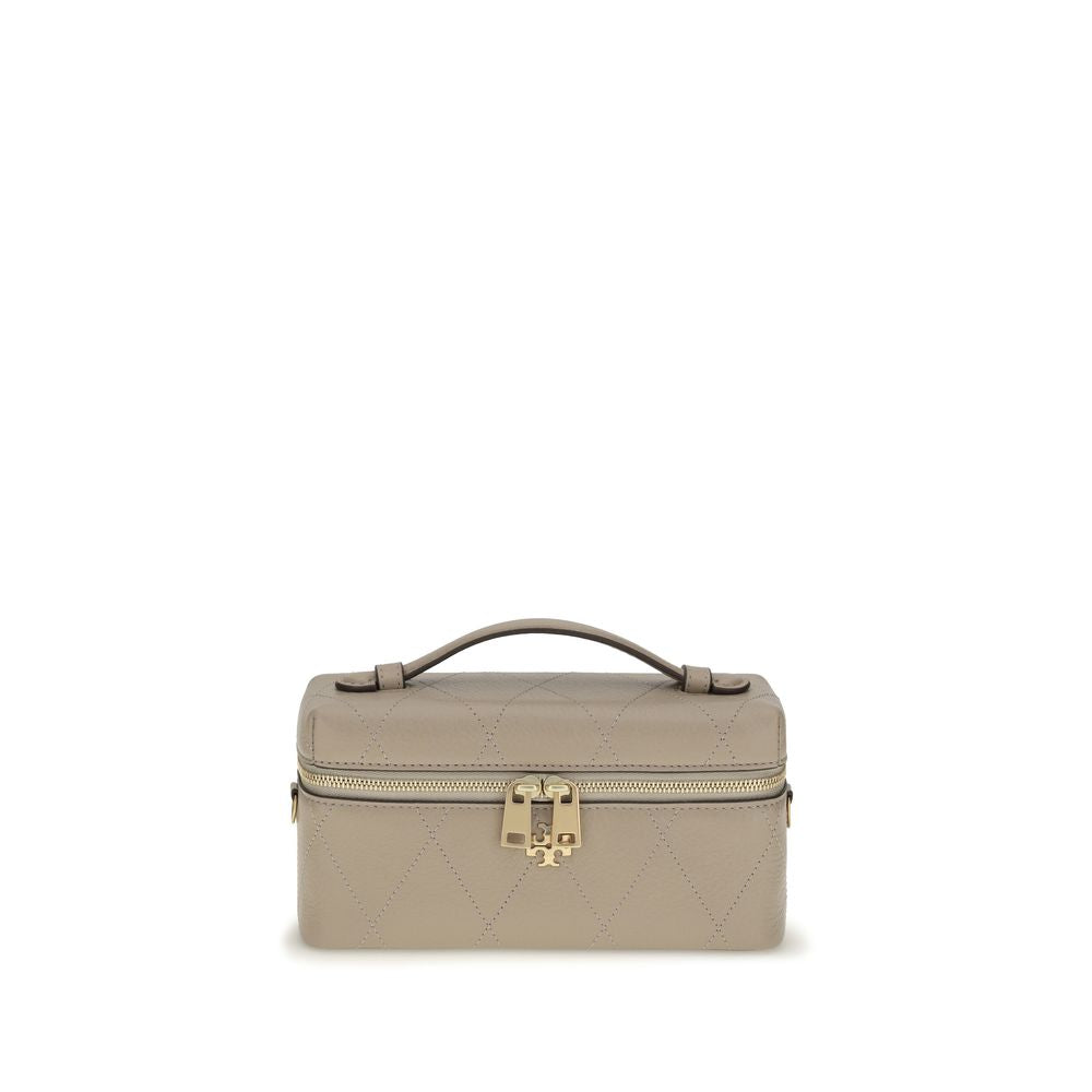 Tory Burch Graue Kalbsleder Bos Taurus Geldbörse