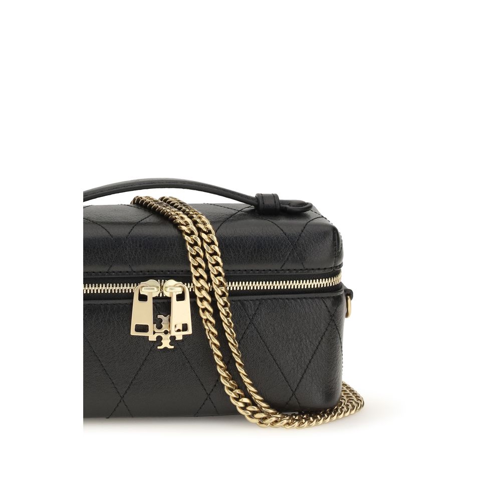 Tory Burch Schwarzes Kalbsleder Bos Taurus Portemonnaie