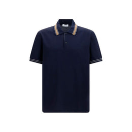Ferragamo Blaues Baumwoll-Polohemd