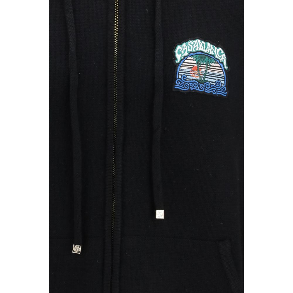 Casablanca Pullover aus Wolle Oves Aries in Schwarz
