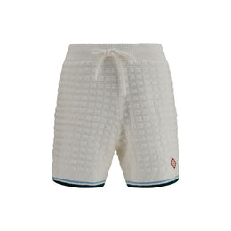Casablanca Weiße Baumwoll-Bermudashorts