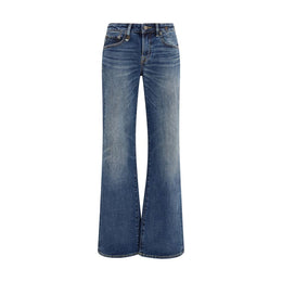 R13 Blaue Jeans aus Baumwolle im geraden Schnitt