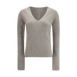 Rick Owens Grauer Kaschmirpullover