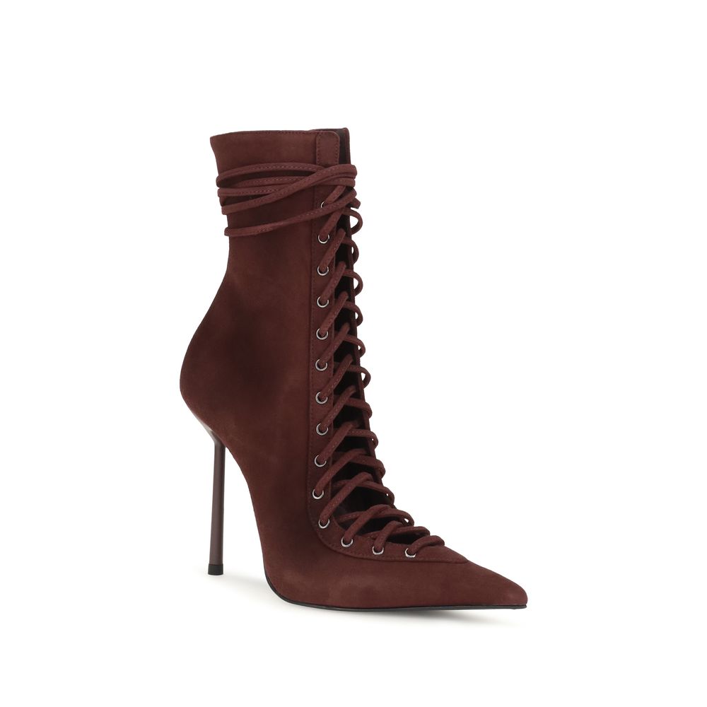 LE SILLA Bordeaux Kalbsleder Bos Taurus Schnürstiefel
