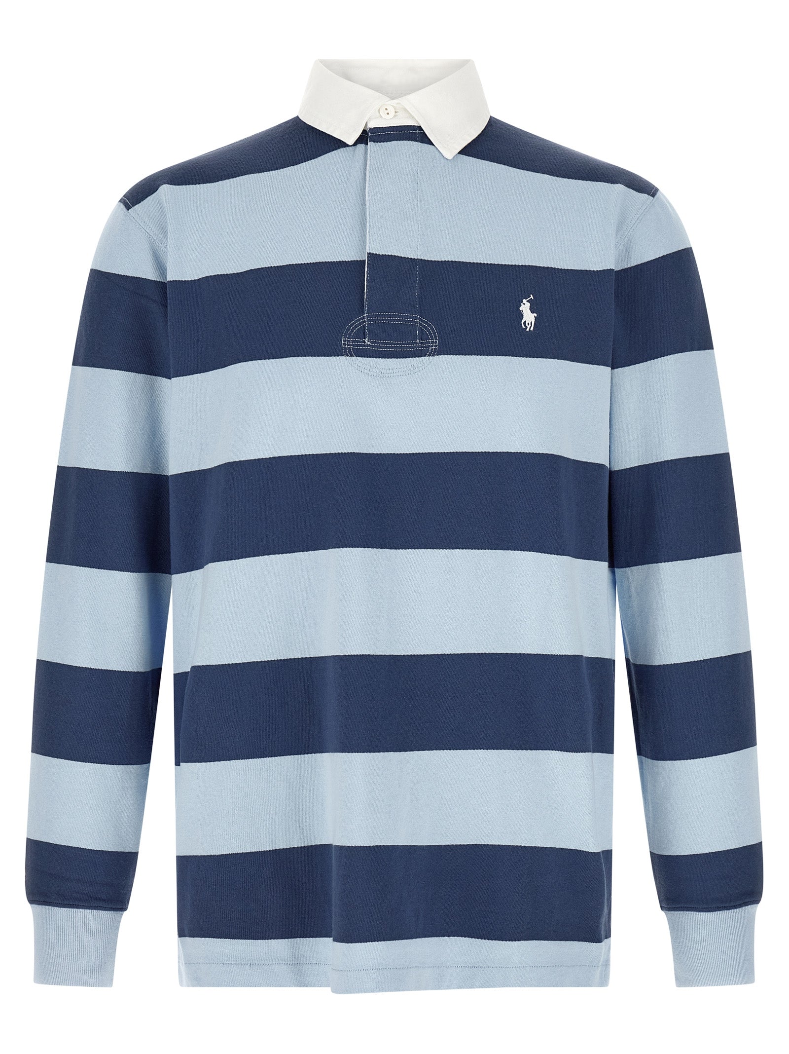 Polo Ralph Lauren Blaues Baumwoll-Polohemd