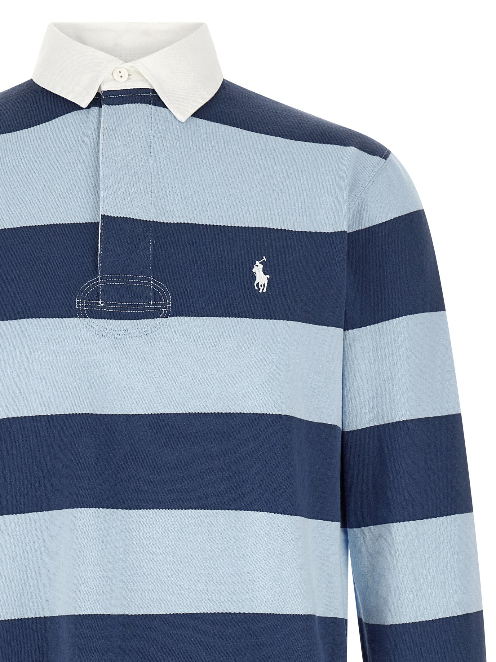Polo Ralph Lauren Blaues Baumwoll-Polohemd