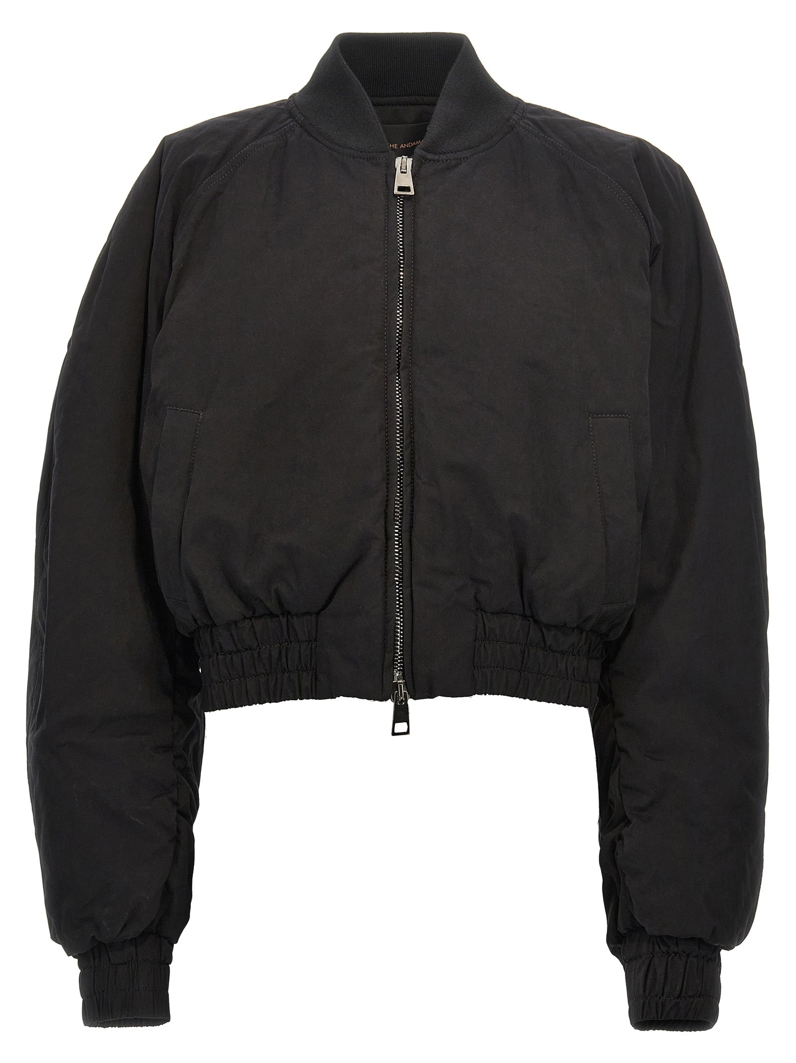 The Andamane Schwarzer Bomber aus Baumwolle
