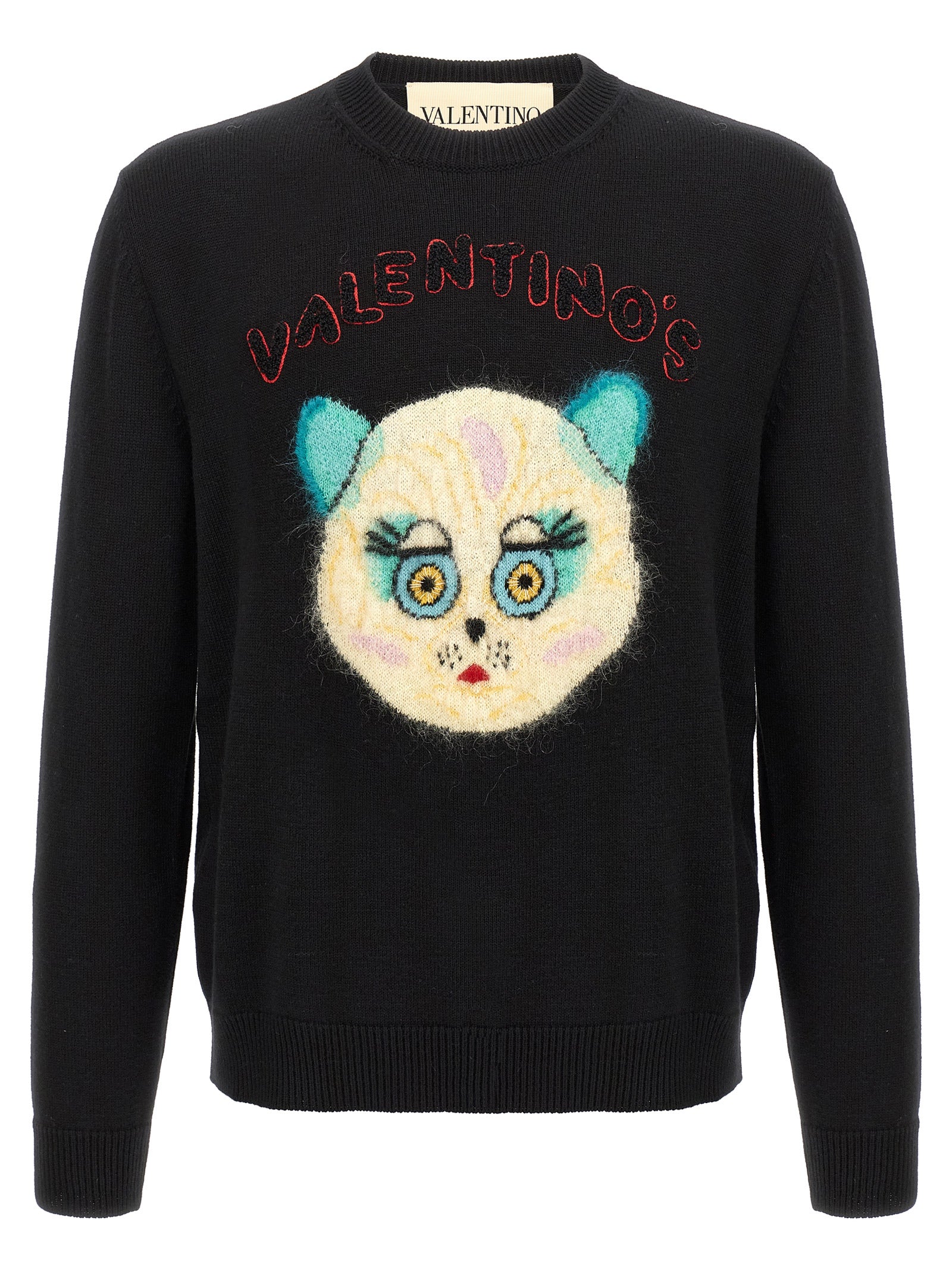 Valentino Garavani Schwarzer Baumwollcardigan