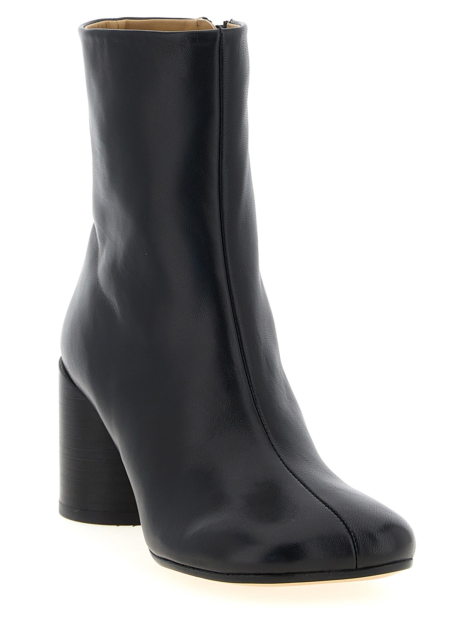MM6 Maison Margiela Schwarze Ankle Boots aus Polyester