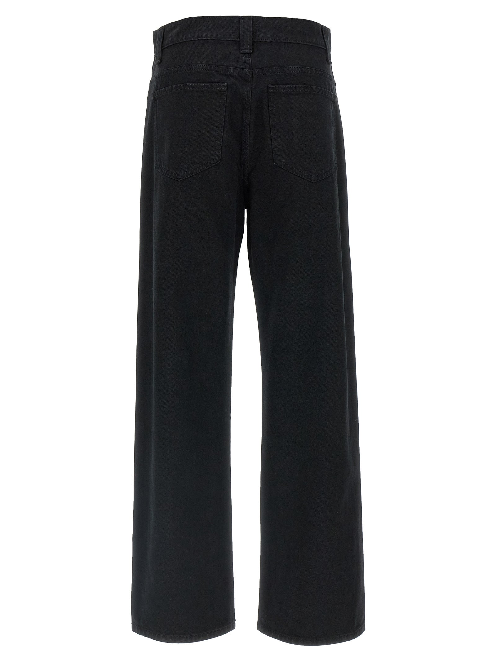 Khaite Schwarze Baumwolljeans Denim