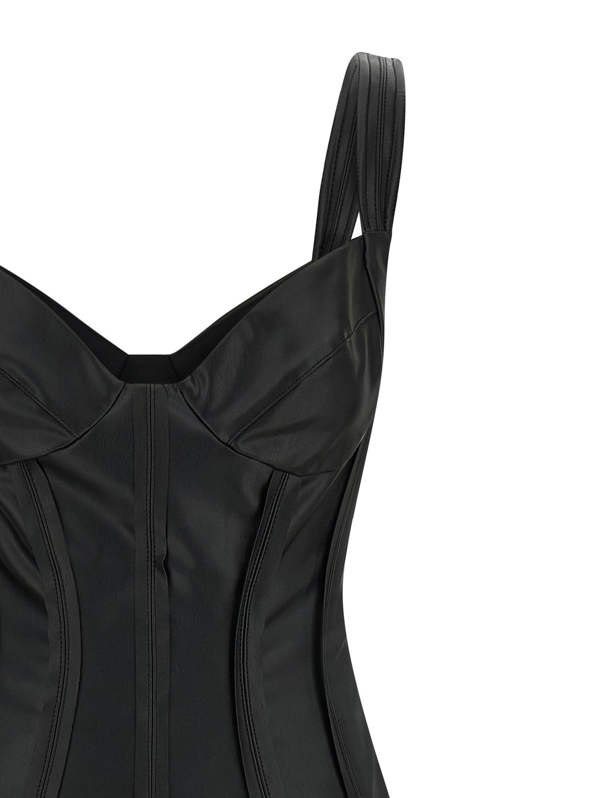 Elisabetta Franchi Schwarzes Midikleid aus Viskose