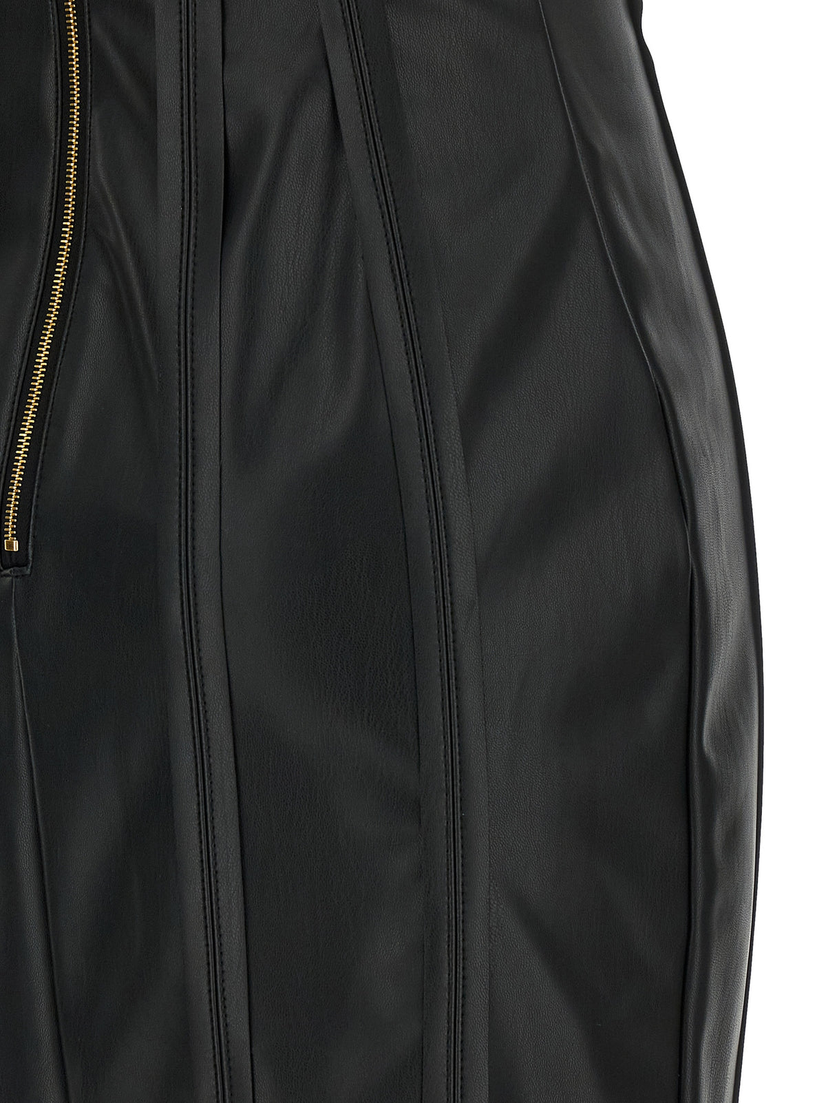 Elisabetta Franchi Schwarzes Midikleid aus Viskose