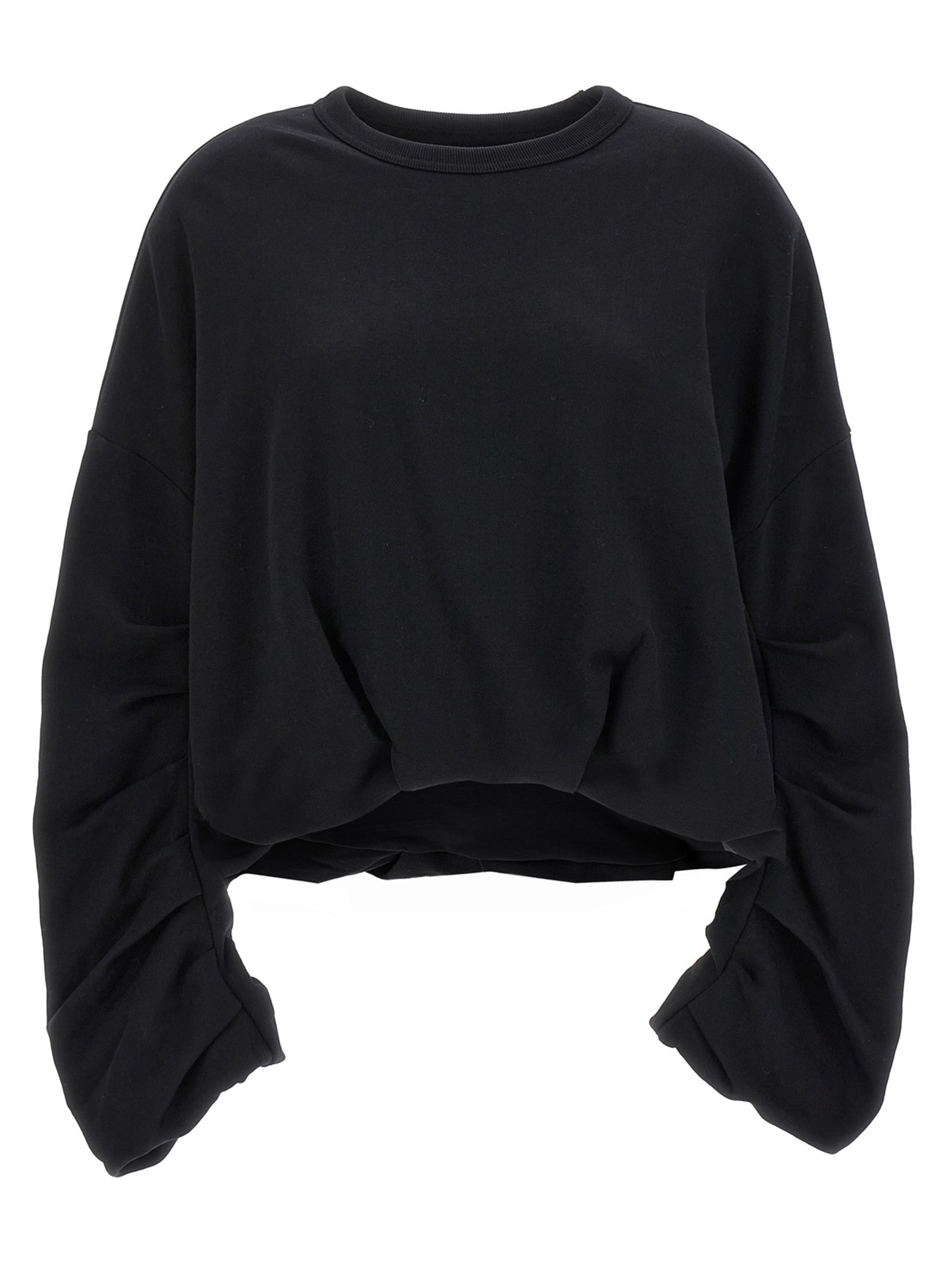 Dries Van Noten Schwarzer Baumwoll-Sweatshirt