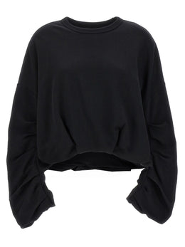Dries Van Noten Schwarzer Baumwoll-Sweatshirt