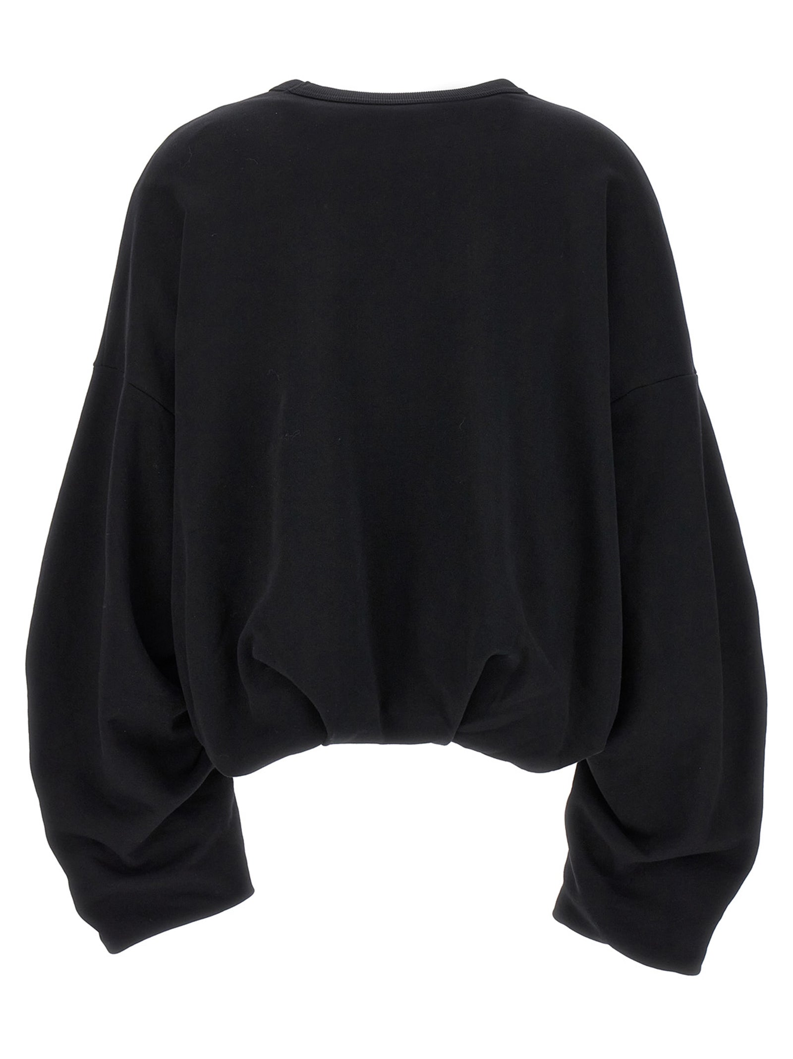 Dries Van Noten Schwarzer Baumwoll-Sweatshirt